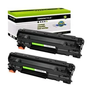 GREENCYCLE Paquete de 2 cartuchos de tóner HP CF283X 83X_1
