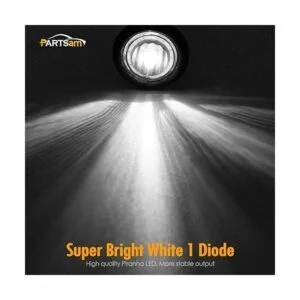 Partsam 10 piezas de 34 pulgadas LED blanco marcador_3