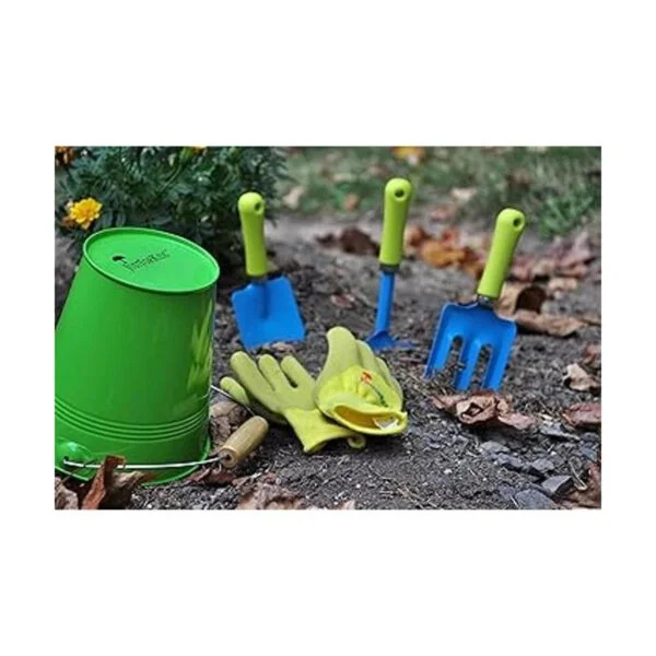 Juego de herramientas y cubo de jardín para niños de la_4