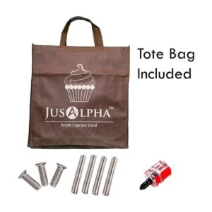 Soporte para panqués de 4 niveles redondo para bodas de