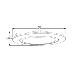 HALO RL Anillo de moldura reemplazable para iluminación_2