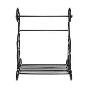 MyGift Soporte para toallas de papel de metal negro y_4