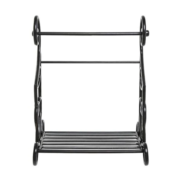 MyGift Soporte para toallas de papel de metal negro y_4