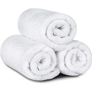 Toallas de mano de algodón clásico color blanco 15 x 25