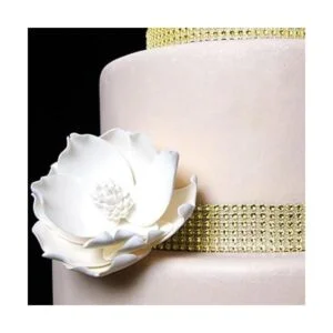 Gold Diamond Sparkling Rhinestone Mesh Ribbon for Event