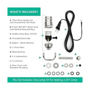 Kit de lámpara Kit de cableado eléctrico para hacer o_2