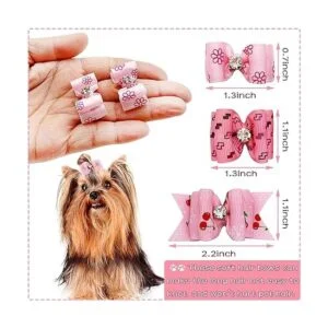 PET SHOW 20 lazos para el pelo de perros pequeños con