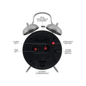 Sharp SPC851 Reloj despertador de doble campana color