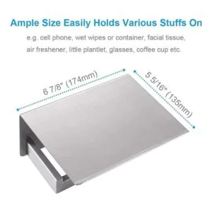 Soporte de papel higiénico con estante de teléfono de