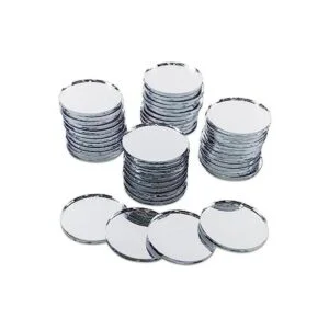 Círculos pequeños de espejos de vidrio redondos de 1_1