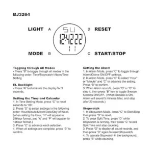 Skechers Westport Reloj digital deportivo de cuarzo de_3