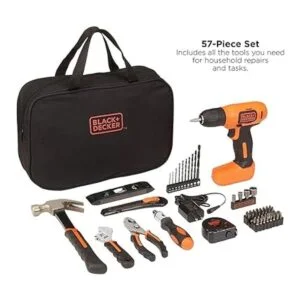 BlackDecker 8V. Taladro y juego de herramientas para el_2