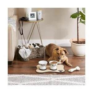 Bone Dry Comida bordada de microfibra con forma de gato_5