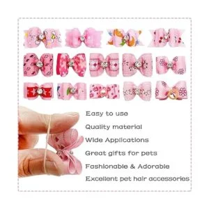 PET SHOW 20 lazos para el pelo de perros pequeños con
