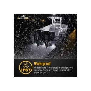 Partsam Barra LED de línea ultra fina de 4 pulgadas 6_5