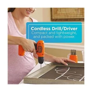 BlackDecker 8V. Taladro y juego de herramientas para el_3