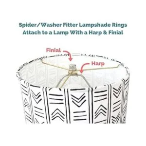 Juego de anillo de sombra de lámpara para colocar una_3