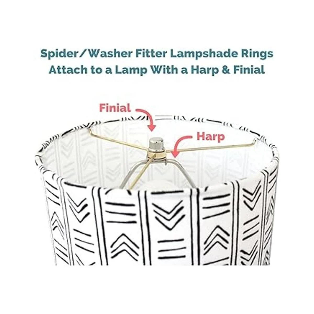 Juego de anillo de sombra de lámpara para colocar una_3