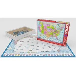 EuroGraphics Mapa de los Estados Unidos Puzzle 1000_2