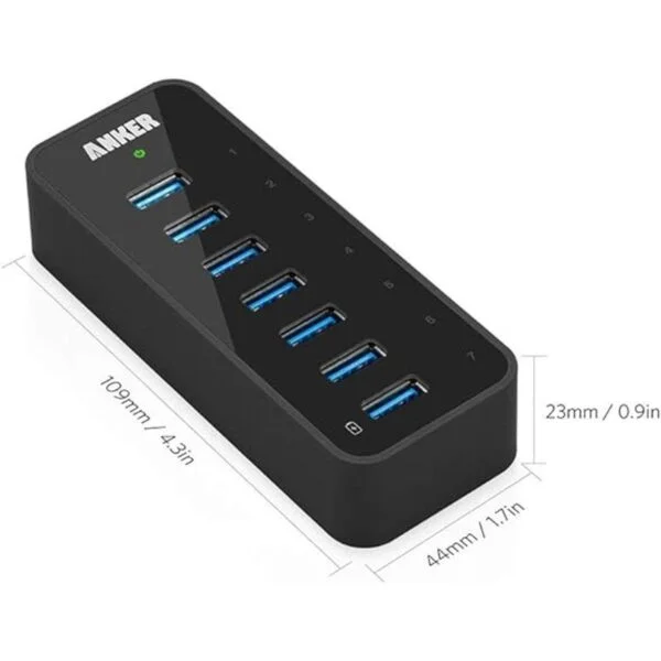 Anker Hub de datos de 7 puertos y USB 3.0 con adaptador de_5