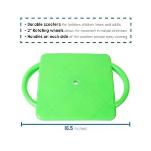 Scooter ETA hand2mind azul de plástico con asas Verde 1_2