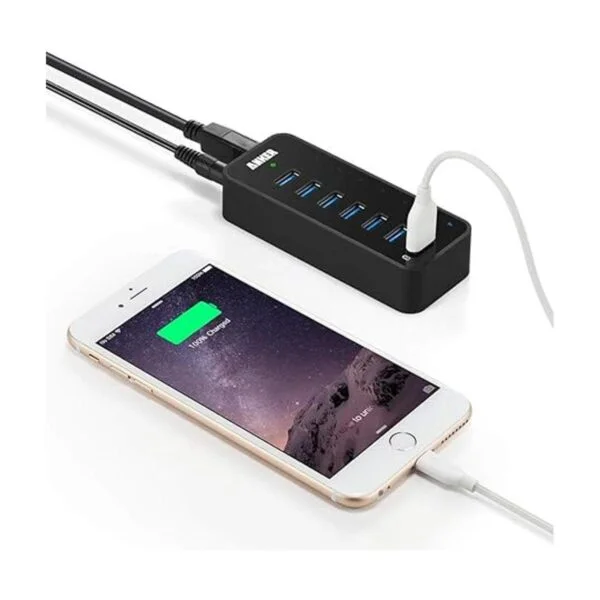 Anker Hub de datos de 7 puertos y USB 3.0 con adaptador de_3