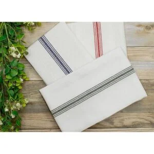 COTTON CRAFT Scandia Stripe Paquete de 12 servilletas de