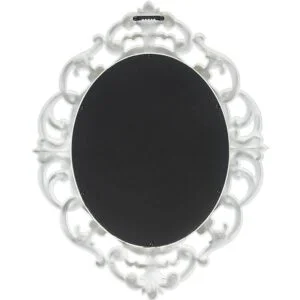 Kole Espejo de pared ovalado color blanco_2