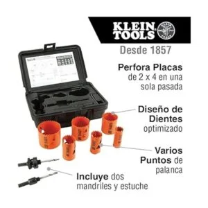 Klein Tools 31902 Kit de sierra bimetálica con puntas de_2