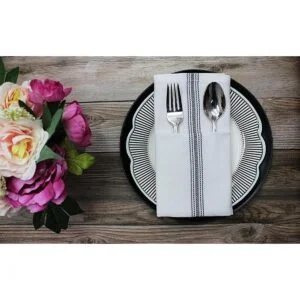 COTTON CRAFT Scandia Stripe Paquete de 12 servilletas de