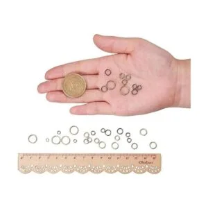 PandaHall Elite 730 anillos de latón abiertos sin soldar