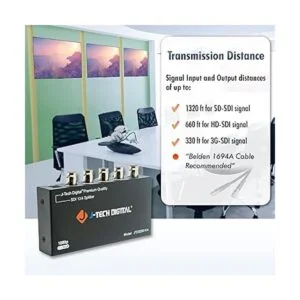 JTech Digital Premium Quality SDI Splitter 1x4 Supports_6