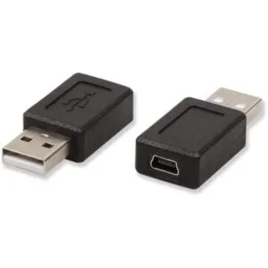 Electop Adaptador convertidor de USB 2.0 A macho a mini_1