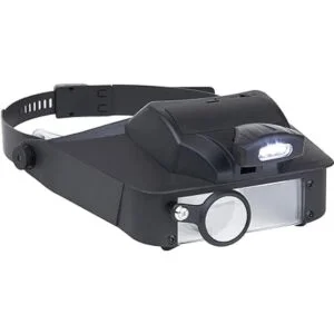 Carson LumiVisor Lupa de cabeza con lupa iluminada LED_3
