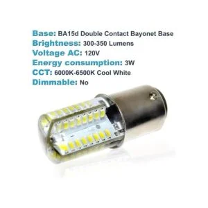 HQRP 110 V LED foco Blanco Frío para 158.104Kenmore_4