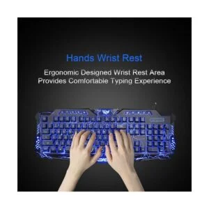 BlueFinger Teclado y mouse para juegos USB con