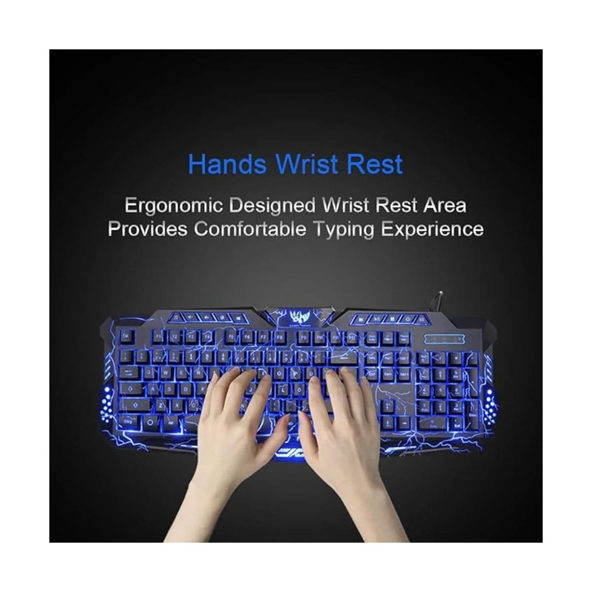 BlueFinger Teclado y mouse para juegos USB con