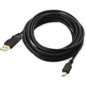 AllEasy Cable mini USB 2.0 tipo A a mini B macho Negro_1