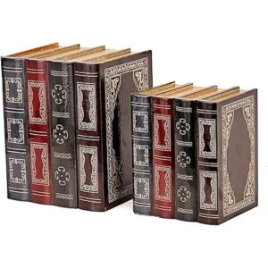 Bellaa 25419 Extremos de libros vintage almacenamiento_3