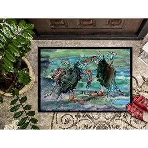 Carolines Treasures 8954JMAT Watery Teal and Purple_3