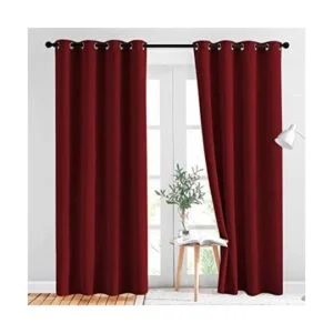 NICETOWN 1 par de Cortinas blackout con ojales sólidos_1