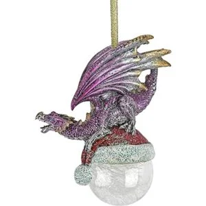 Design Toscano Adorno de bola de dragón de copo de nieve_3