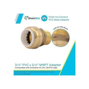 SharkBite Adaptador MNPT de PVC de 34 pulgadas x 34_2