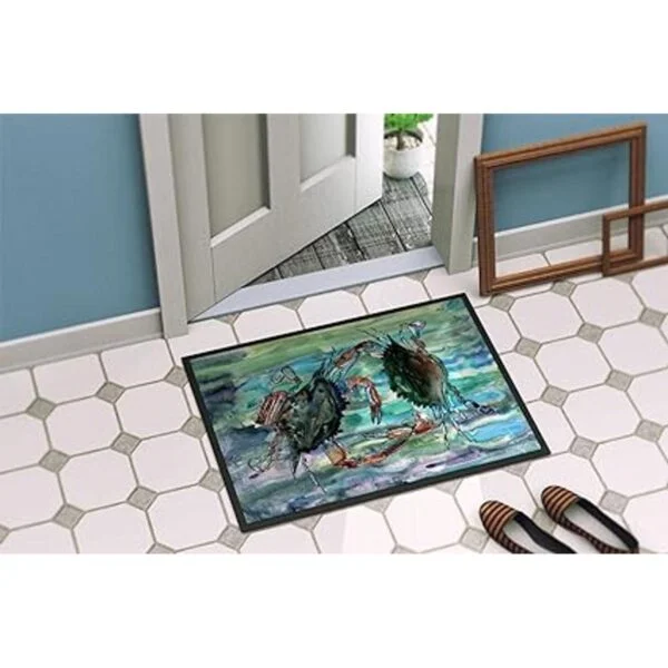 Carolines Treasures 8954JMAT Watery Teal and Purple_4