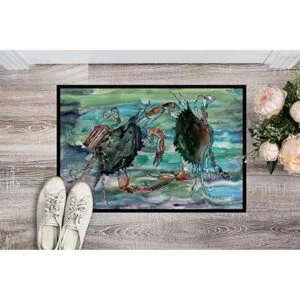 Carolines Treasures 8954JMAT Watery Teal and Purple_2