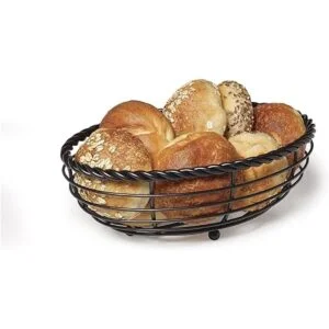 Gourmet Basics by Mikasa Cesta ovalada de metal para pan_2