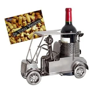 BRUBAKER Soporte para botella de vino estatua de