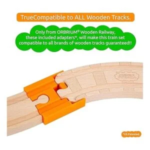 Orbrium Toys Set de tren de lujo de 52 piezas con 3_4