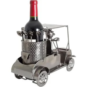 BRUBAKER Soporte para botella de vino estatua de