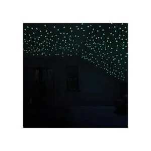 AM AMAONM 100 Pcs Colorful Glow in The Dark Luminous Stars_2